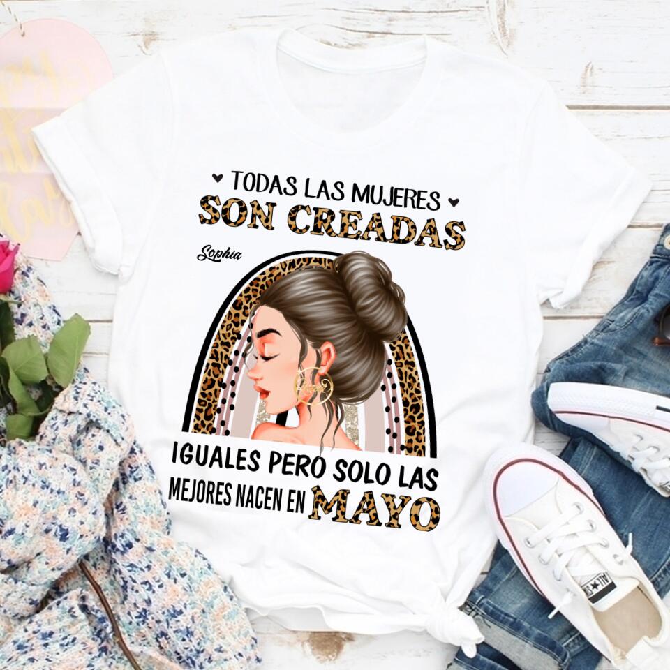Camisa De Cumpleaños De Mayo, Camisa De Cumpleaños Personalizada, Reinas Nacidas En Mayo, Regalos De Cumpleaños De Mayo, Camisas De Mayo Para Mujeres