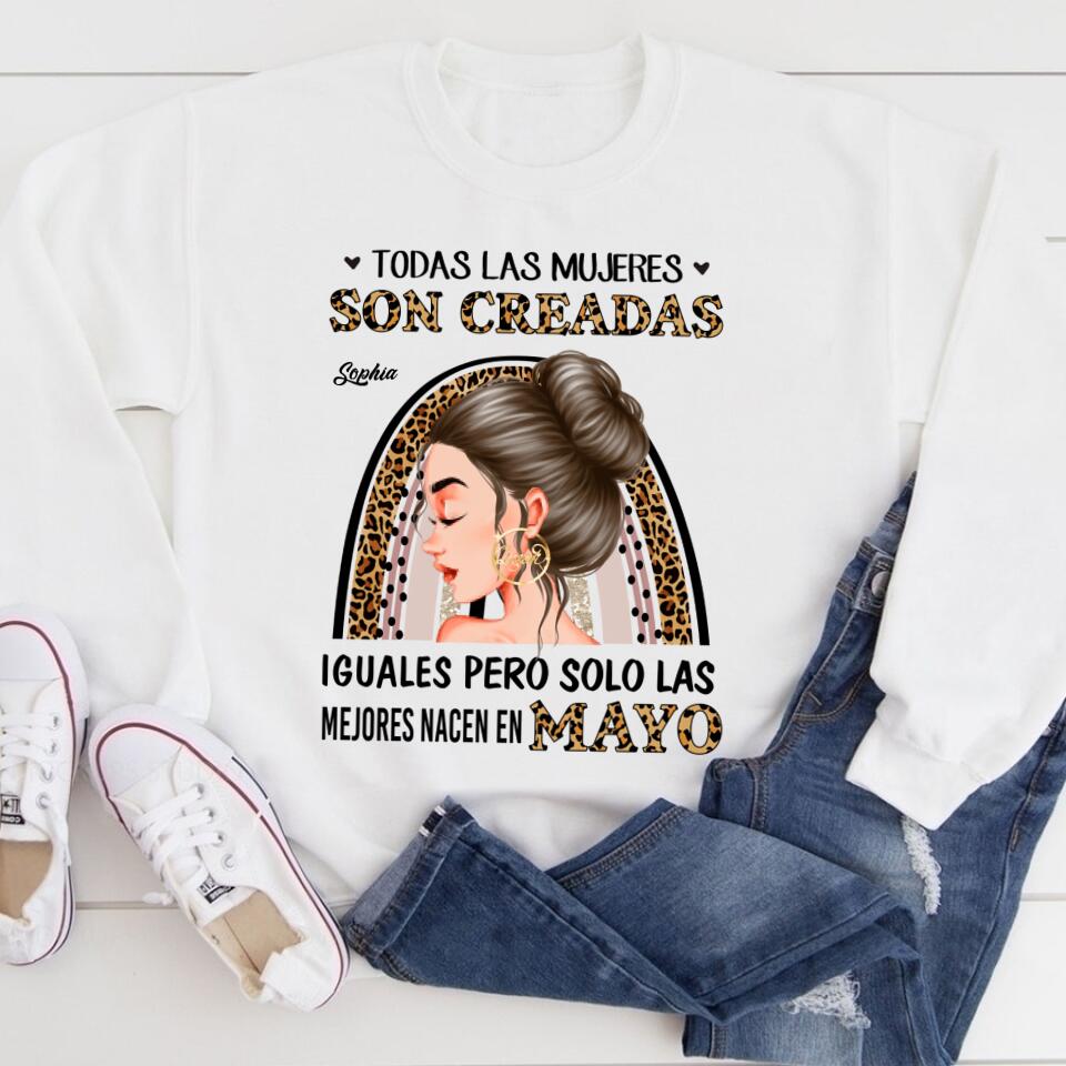 Camisa De Cumpleaños De Mayo, Camisa De Cumpleaños Personalizada, Reinas Nacidas En Mayo, Regalos De Cumpleaños De Mayo, Camisas De Mayo Para Mujeres