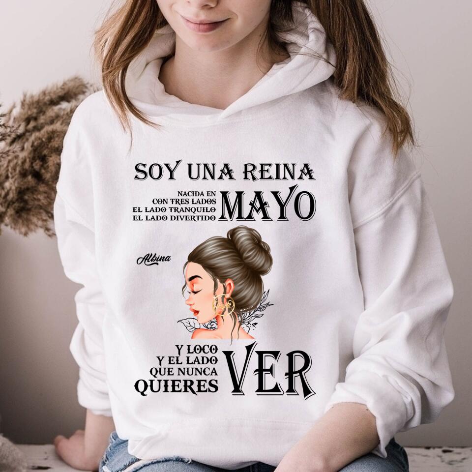 Camisa De Cumpleaños De Mayo, Camisa De Cumpleaños Personalizada, Reinas Nacidas En Mayo, Regalos De Cumpleaños De Mayo, Camisas De Mayo Para Mujeres