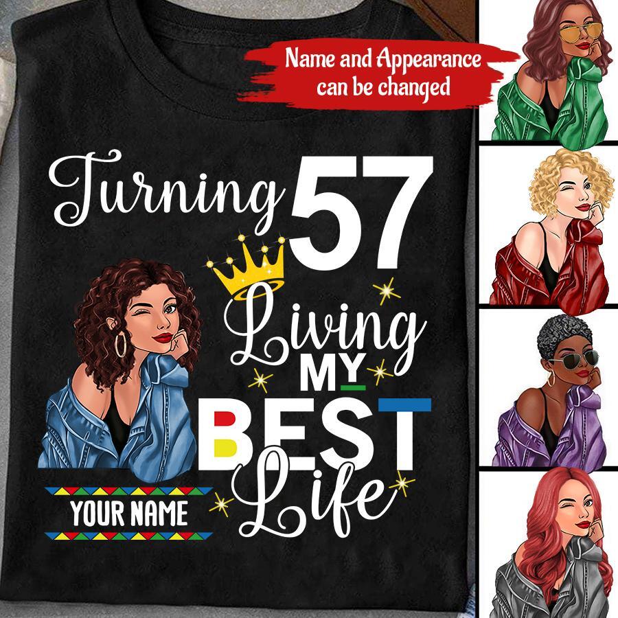 Custom Birthday Shirts, Chapter 57, Fabulous Since 1965 57th Birthday Unique T Shirt For Woman, Her Gifts For 57 Years Old, Turning 57 Birthday Cotton Shirt