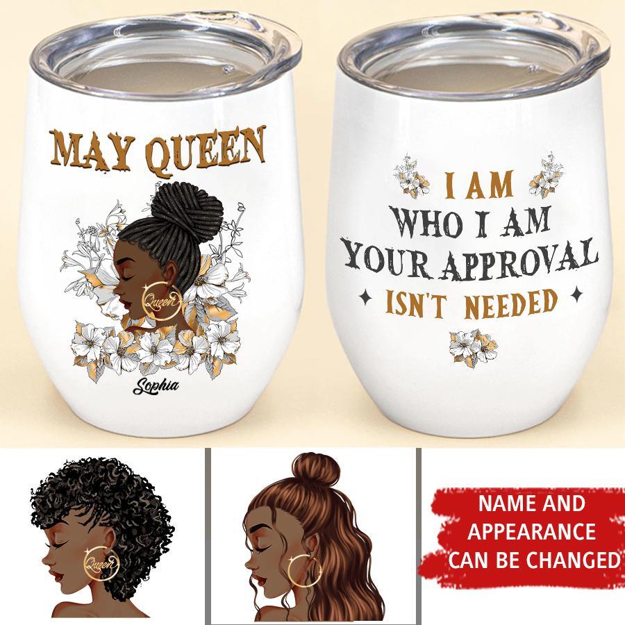 Personalized Wine Tumbler - Birthday Gift For May Queen, May birthday gifts, May birthday gift idea for her