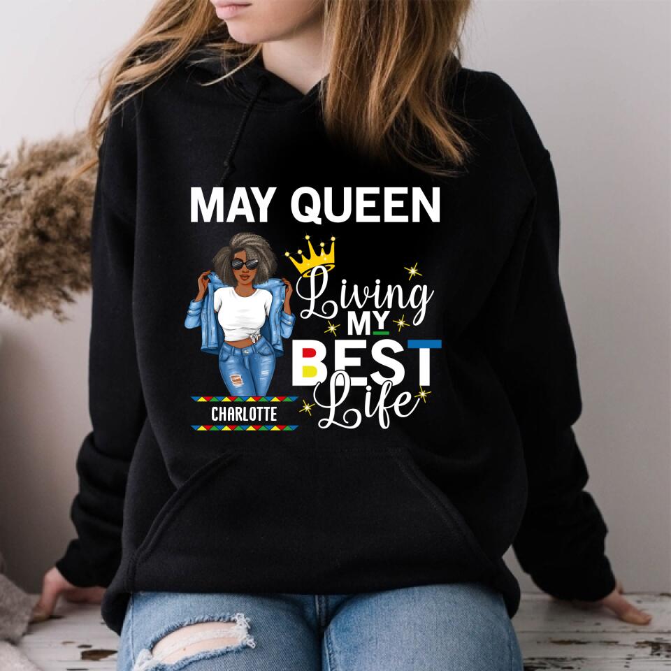 May Birthday Shirt, Custom Birthday Shirt, Queens Born In  May, May Birthday Gifts,  May Birthday Gifts