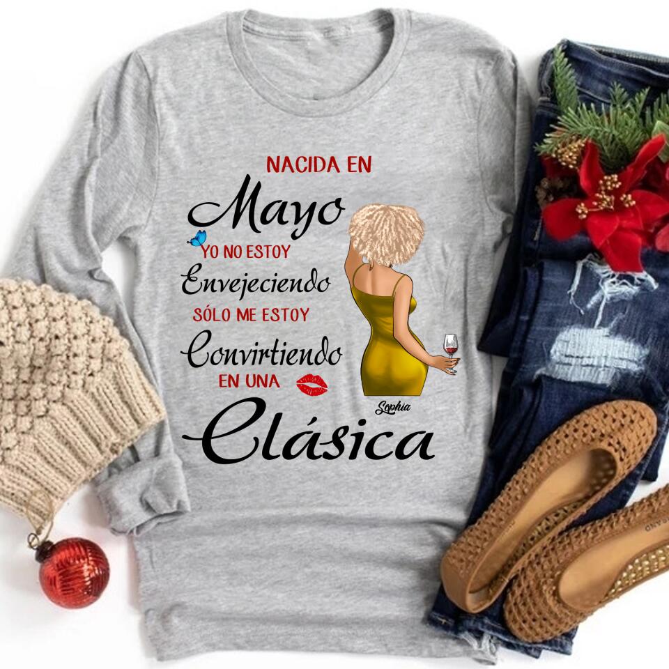 Camisa De Cumpleaños De Mayo, Camisa De Cumpleaños Personalizada, Reinas Nacidas En Mayo, Regalos De Cumpleaños De Mayo, Camisas De Mayo Para Mujeres