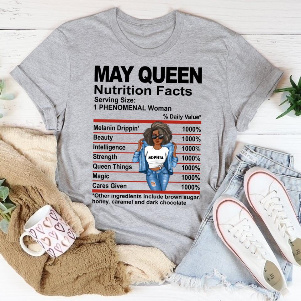 May Birthday Shirt, Custom Birthday Shirt, Queens Born In May, May Birthday Gifts, May Shirts For Woman