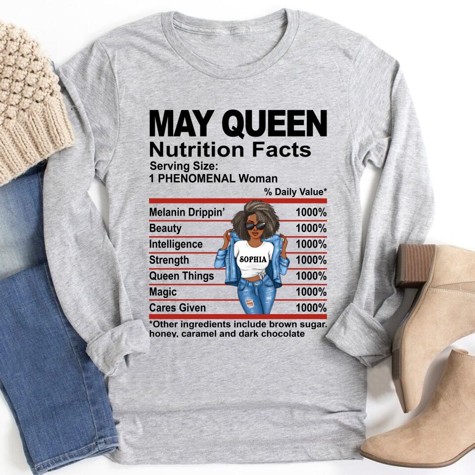 May Birthday Shirt, Custom Birthday Shirt, Queens Born In May, May Birthday Gifts, May Shirts For Woman