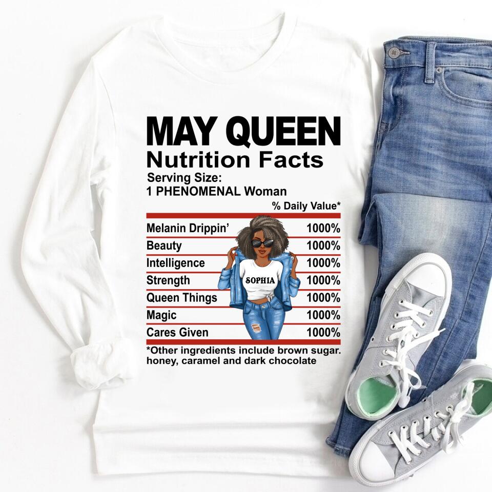May Birthday Shirt, Custom Birthday Shirt, Queens Born In May, May Birthday Gifts, May Shirts For Woman