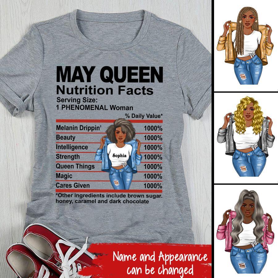 May Birthday Shirt, Custom Birthday Shirt, Queens Born In May, May Birthday Gifts, May Shirts For Woman