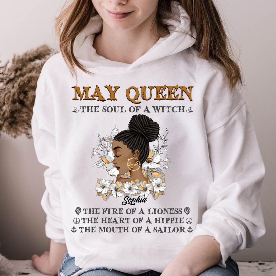 May Birthday Shirt, Custom Birthday Shirt, Queens Born In May, May Birthday Gifts, May Shirts For Woman