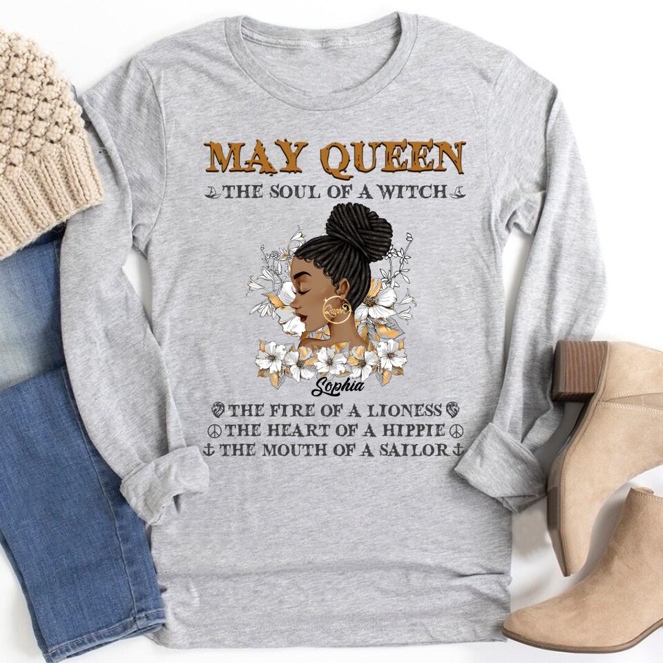May Birthday Shirt, Custom Birthday Shirt, Queens Born In May, May Birthday Gifts, May Shirts For Woman