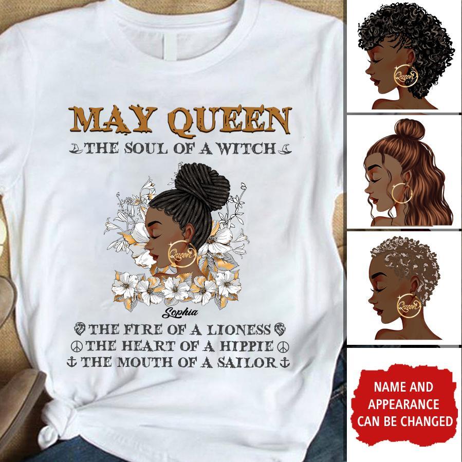May Birthday Shirt, Custom Birthday Shirt, Queens Born In May, May Birthday Gifts, May Shirts For Woman