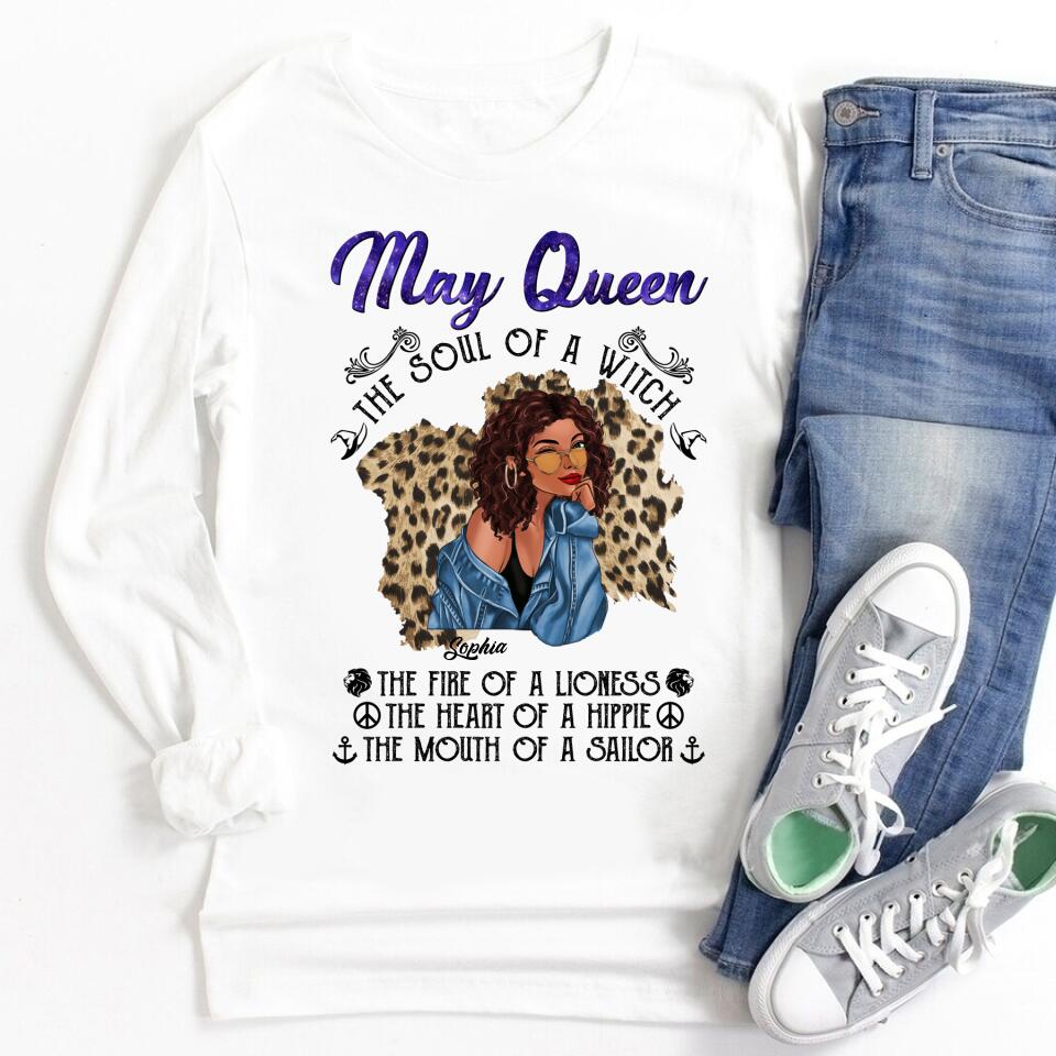 May Birthday Shirt, Custom Birthday Shirt, Queens Born In May, May Birthday Gifts, May Shirts For Woman