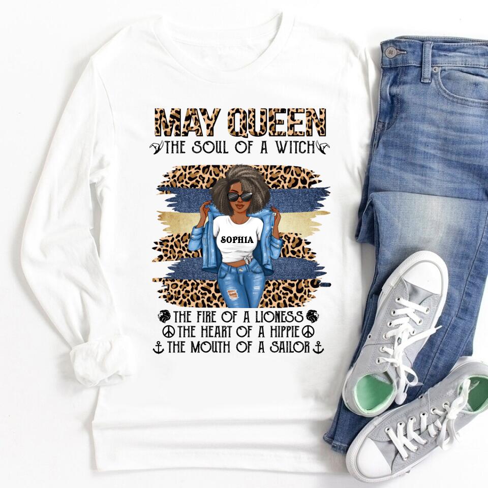 May Birthday Shirt, Custom Birthday Shirt, Queens Born In May, May Birthday Gifts, May Shirts For Woman