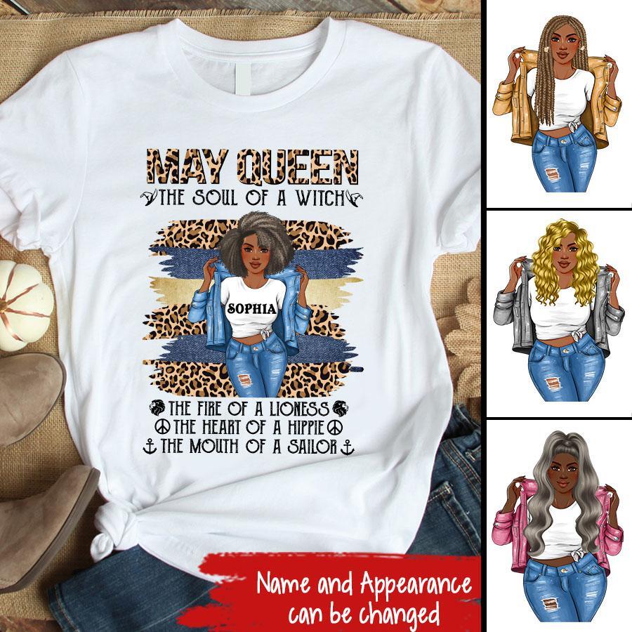 May Birthday Shirt, Custom Birthday Shirt, Queens Born In May, May Birthday Gifts, May Shirts For Woman