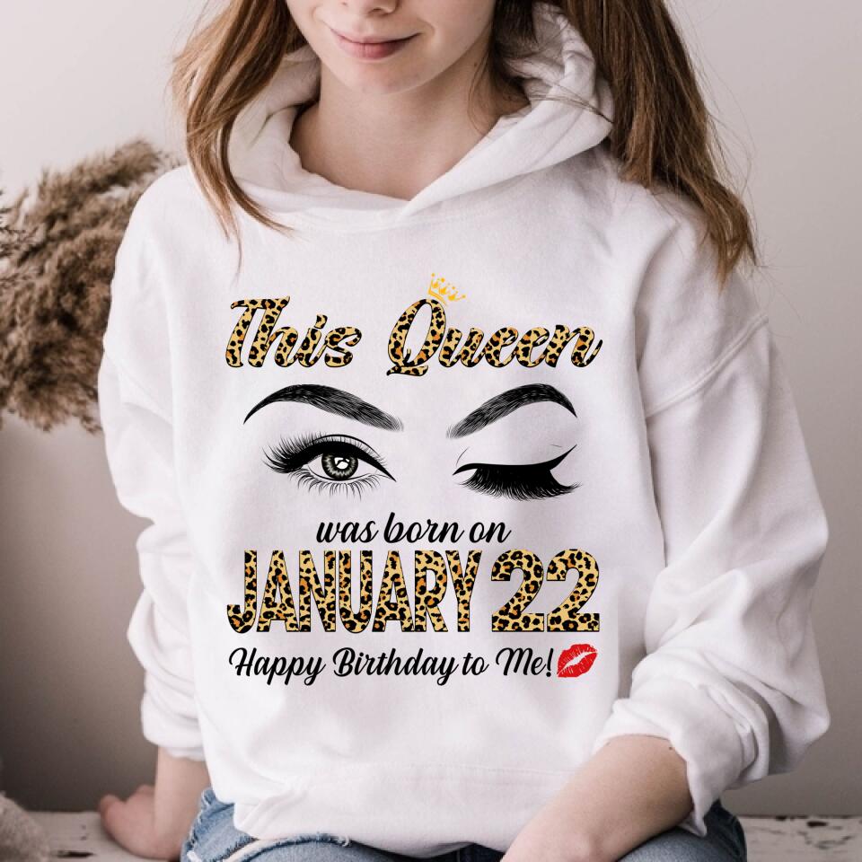 Custom January Birthday Shirt For Woman, Queens Are Born In January Gifts, Melanin Afro Woman Shirt, Black Girl Tee, Afro Queen Gift