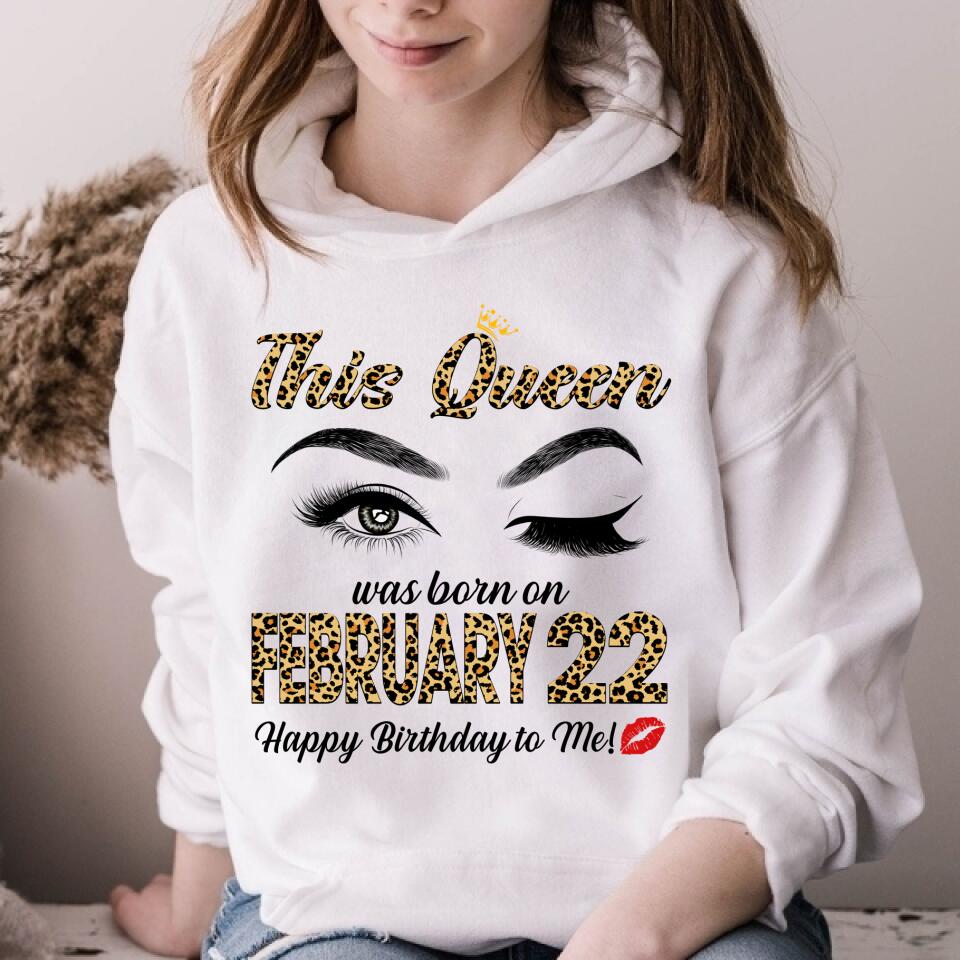 Custom February Birthday Shirt For Woman, Queens Are Born In February Gifts, Melanin Afro Woman Shirt, Black Girl Tee, Afro Queen Gift