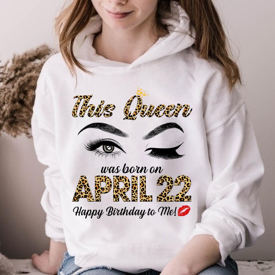 April Birthday Shirt, Custom Birthday Shirt, Queens Born In April, April Birthday Shirts For Woman, April Birthday Gifts