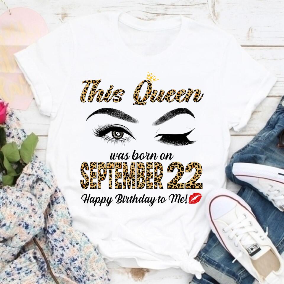 September Girl, September Birthday Shirts For Woman, Her Birthday Gifts For September, Queens Are Born In September Cotton T-Shirt