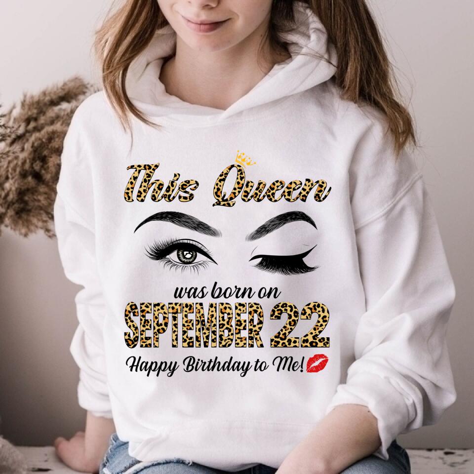 September Girl, September Birthday Shirts For Woman, Her Birthday Gifts For September, Queens Are Born In September Cotton T-Shirt