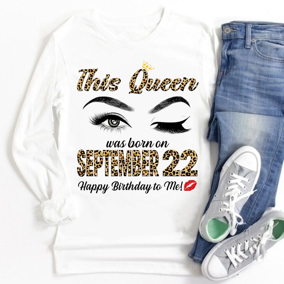 September Girl, September Birthday Shirts For Woman, Her Birthday Gifts For September, Queens Are Born In September Cotton T-Shirt