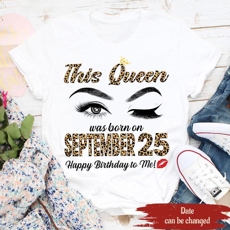 September Girl, September Birthday Shirts For Woman, Her Birthday Gifts For September, Queens Are Born In September Cotton T-Shirt