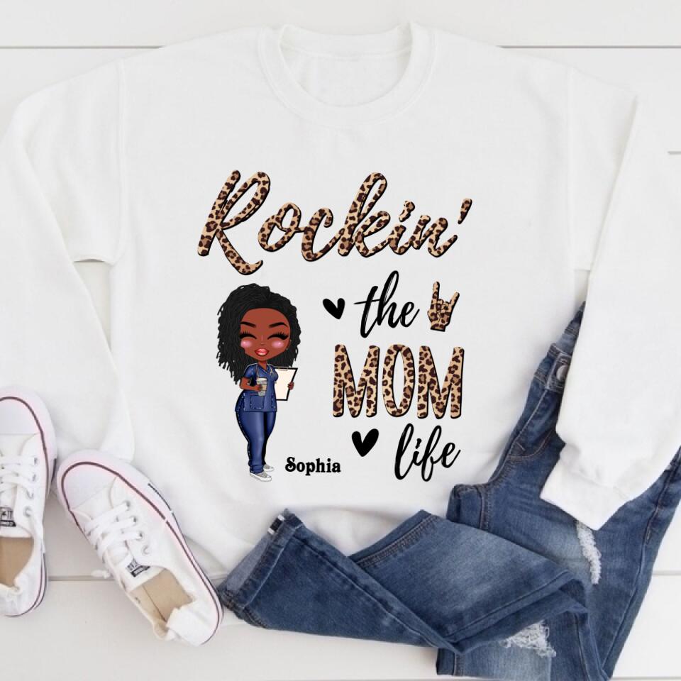 Personalized Mothers Day Shirts, Black Happy Mothers Day African American Mother Nurse Stepmom Mothers Day Gifts , Mother‘s Day T Shirt, Bonus Mom Gifts, Mother’s Day Tee Shirts, Mother Day Gift