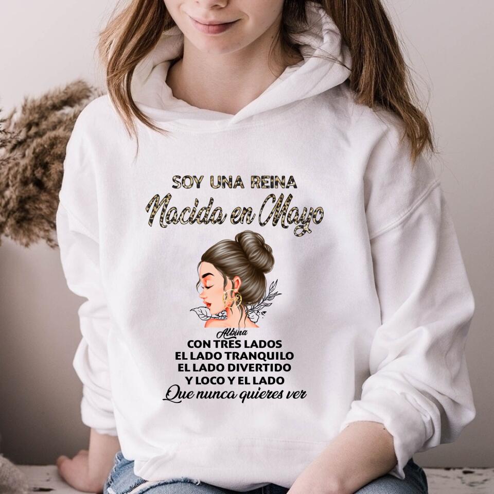 Camisa De Cumpleaños De Mayo, Camisa De Cumpleaños Personalizada, Reinas Nacidas En Mayo, Regalos De Cumpleaños De Mayo, Camisas De Mayo Para Mujeres