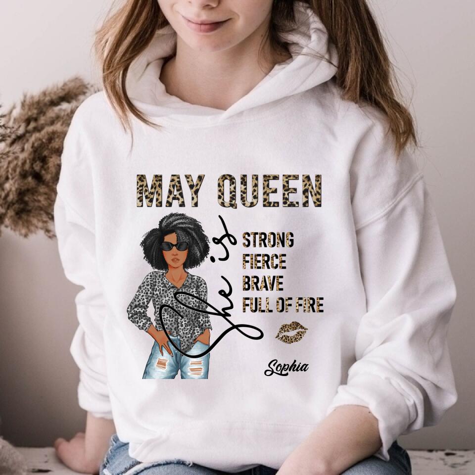 May Birthday Shirt, Custom Birthday Shirt, Queens Born In May, May Birthday Gifts, May Shirts For Woman