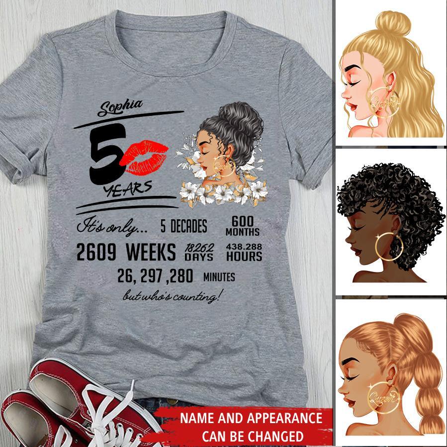 50th Birthday Shirts, Custom Birthday Shirts, Turning 50 Shirt, Gifts For Women Turning 50, 50 And Fabulous Shirt, 1972 Shirt, 50th Birthday Shirts For Her