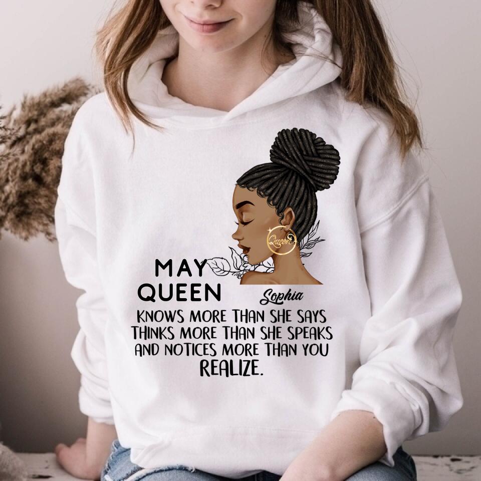 May Birthday Shirt, Custom Birthday Shirt, Queens Born In May, May Birthday Gifts, May Shirts For Woman