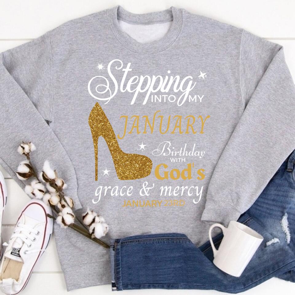 Custom January Birthday Shirt For Woman, Queens Are Born In January Gifts, Melanin Afro Woman Shirt, Black Girl Tee, Afro Queen Gift