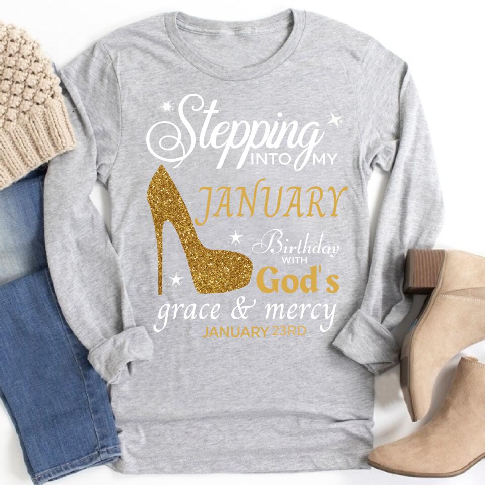 Custom January Birthday Shirt For Woman, Queens Are Born In January Gifts, Melanin Afro Woman Shirt, Black Girl Tee, Afro Queen Gift