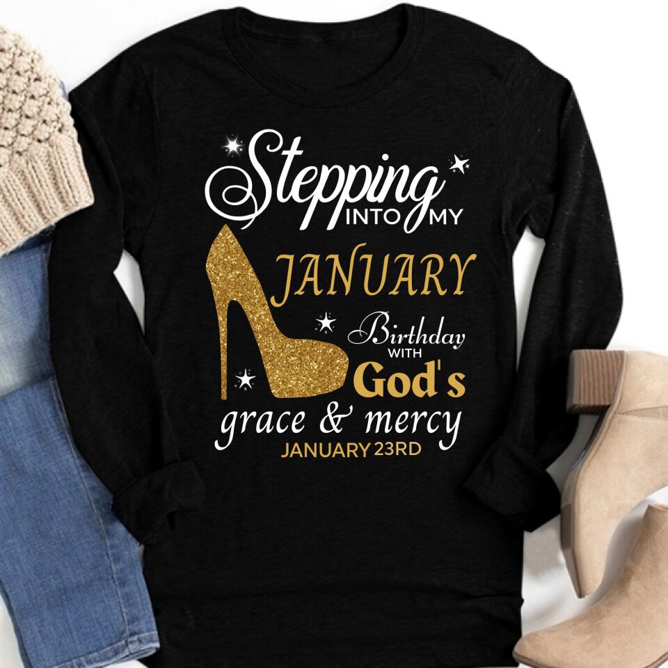 Custom January Birthday Shirt For Woman, Queens Are Born In January Gifts, Melanin Afro Woman Shirt, Black Girl Tee, Afro Queen Gift
