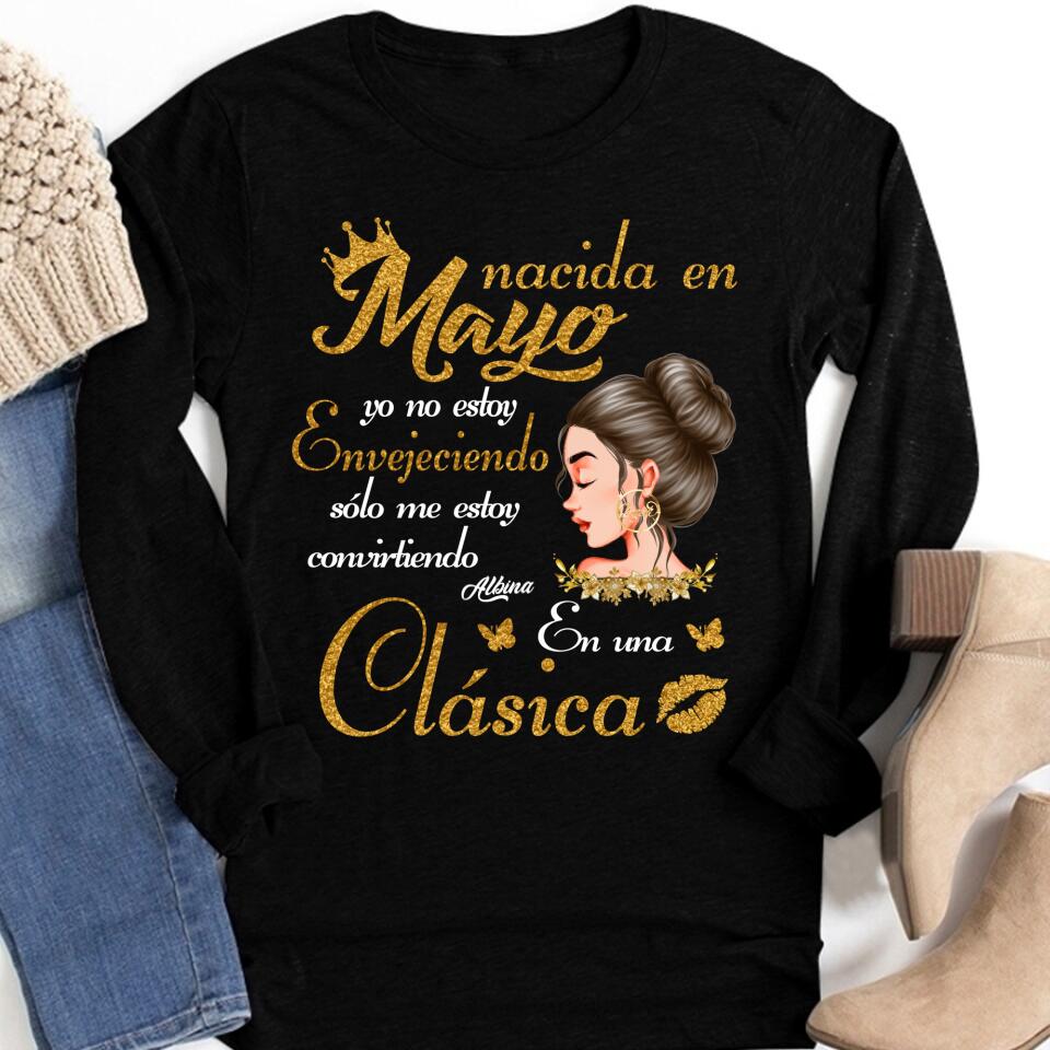 Camisa De Cumpleaños De Mayo, Camisa De Cumpleaños Personalizada, Reinas Nacidas En Mayo, Regalos De Cumpleaños De Mayo, Camisas De Mayo Para Mujeres
