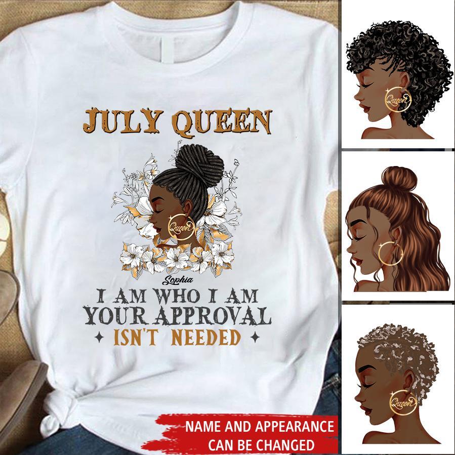 July Birthday Shirt, Custom Birthday Shirt, Queens Born In July, July Birthday Shirts For Woman, July Birthday Gifts