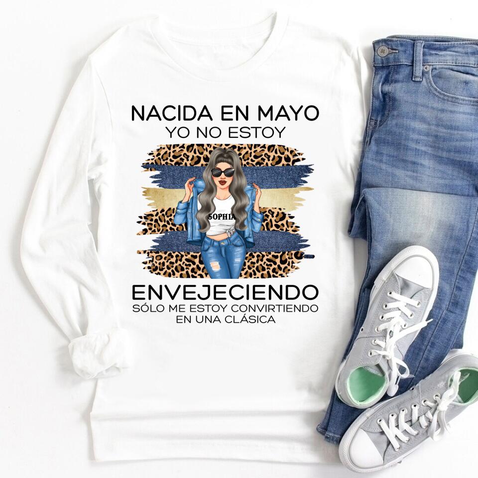Camisa De Cumpleaños De Mayo, Camisa De Cumpleaños Personalizada, Reinas Nacidas En Mayo, Regalos De Cumpleaños De Mayo, Camisas De Mayo Para Mujeres