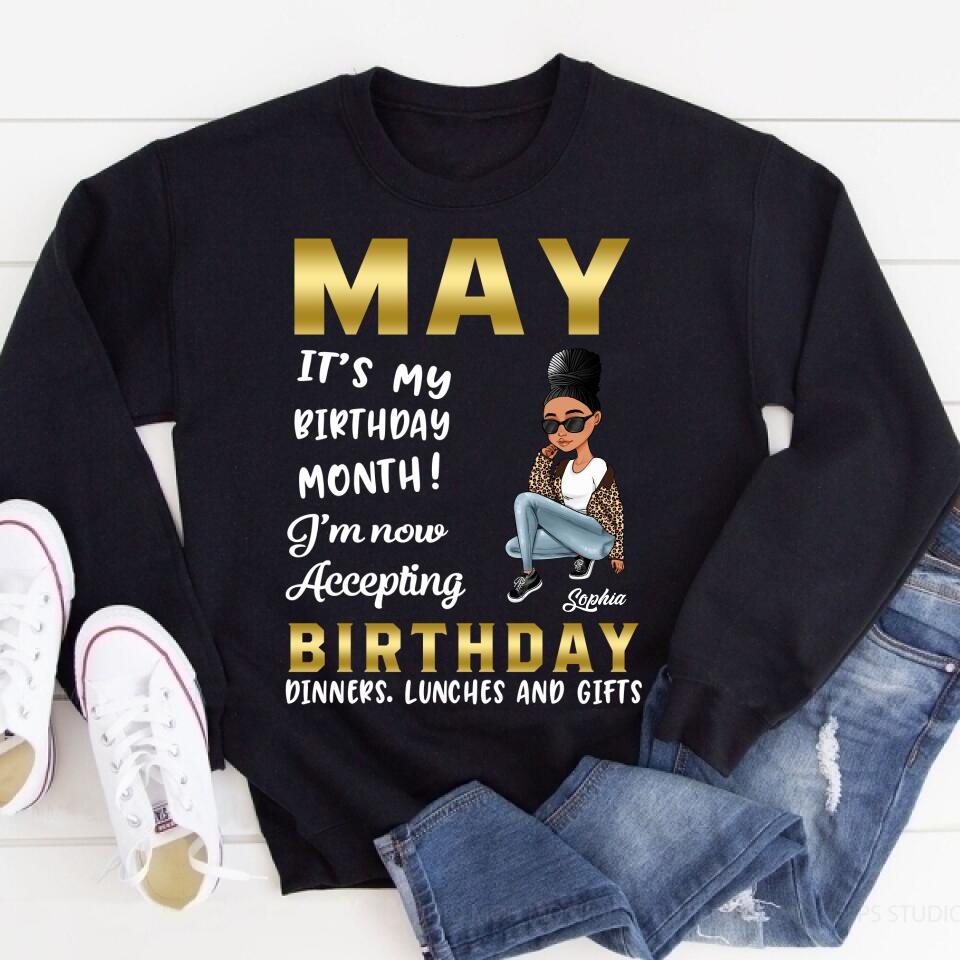 May Birthday Shirt, Custom Birthday Shirt, Queens Born In  May, May Birthday Gifts,  May Birthday Gifts