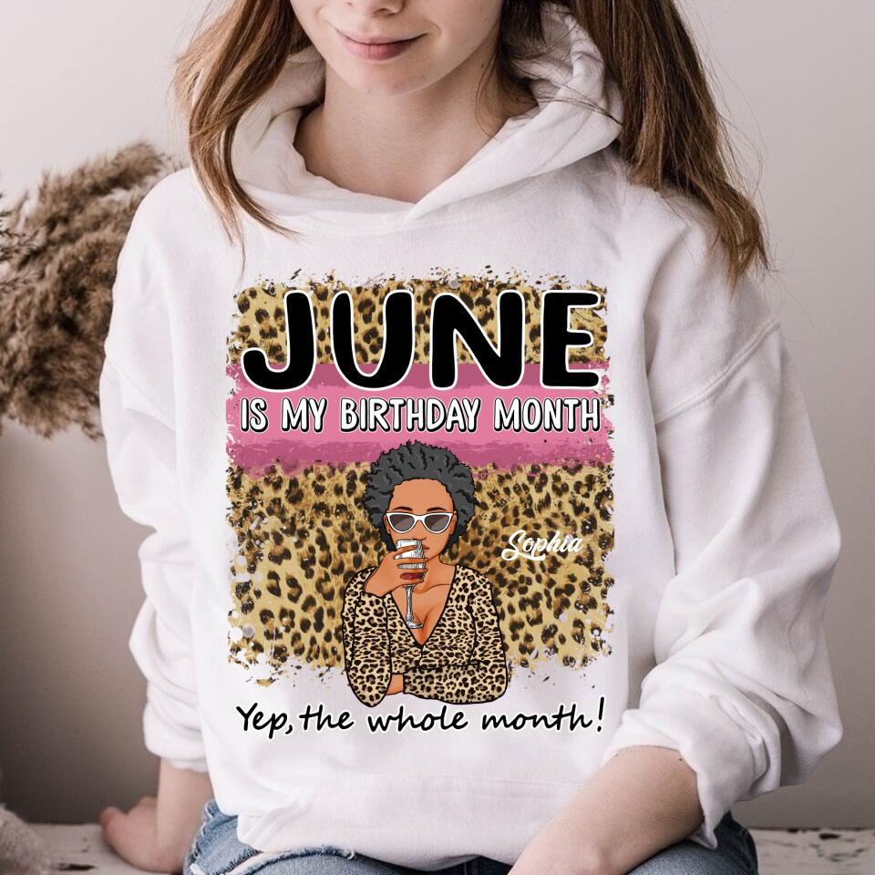 June Birthday Shirt, Custom Birthday Shirt, Queens Born In June, June Birthday Shirts For Woman, June Birthday Gifts, June Is My Birthday Month, Yep The Whole Month