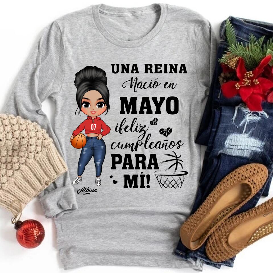 Camisa De Cumpleaños De Mayo, Camisa De Cumpleaños Personalizada, Reinas Nacidas En Mayo, Regalos De Cumpleaños De Mayo, Camisas De Mayo Para Mujeres
