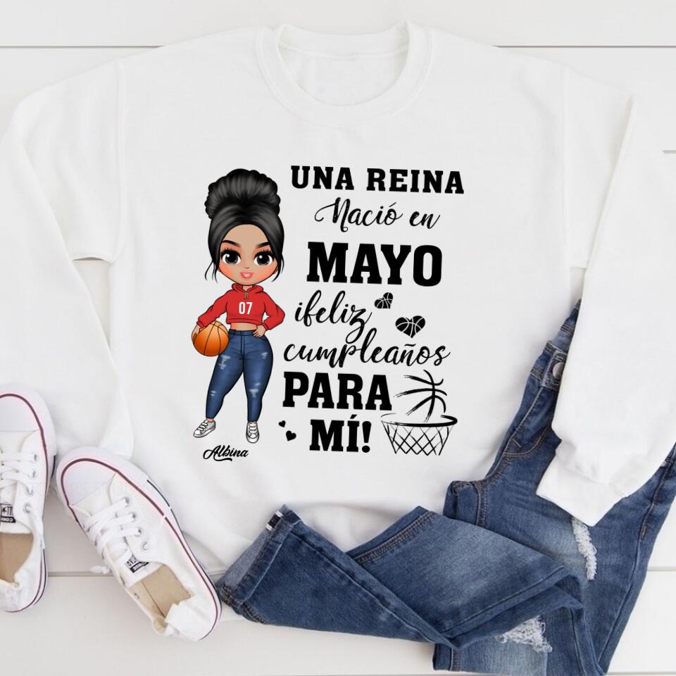 Camisa De Cumpleaños De Mayo, Camisa De Cumpleaños Personalizada, Reinas Nacidas En Mayo, Regalos De Cumpleaños De Mayo, Camisas De Mayo Para Mujeres