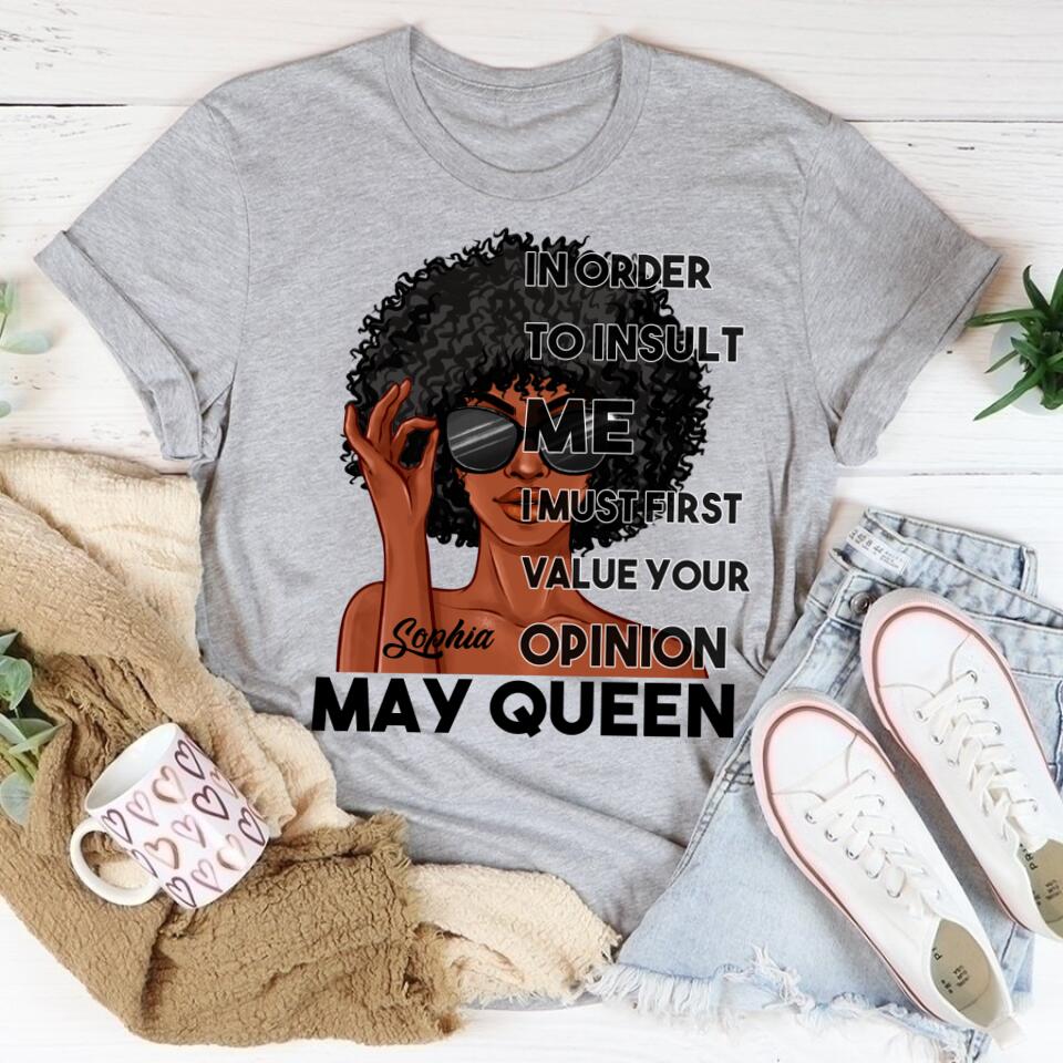 May Birthday Shirt, Custom Birthday Shirt, Queens Born In May, May Birthday Gifts, May Shirts For Woman