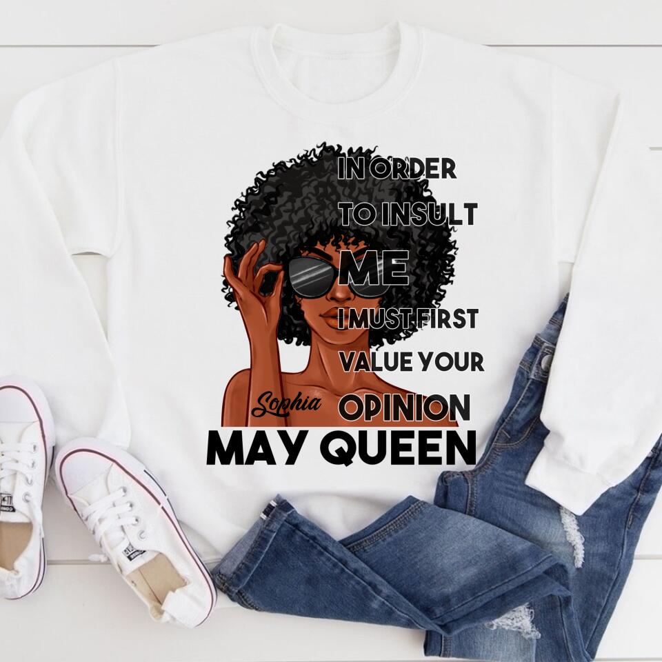 May Birthday Shirt, Custom Birthday Shirt, Queens Born In May, May Birthday Gifts, May Shirts For Woman
