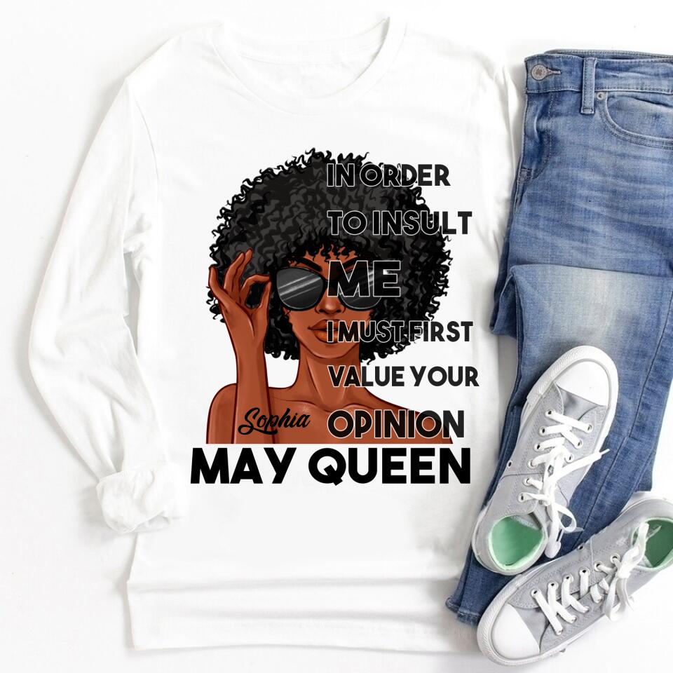 May Birthday Shirt, Custom Birthday Shirt, Queens Born In May, May Birthday Gifts, May Shirts For Woman