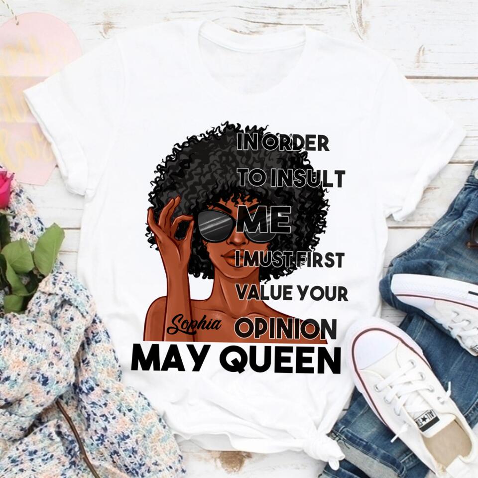 May Birthday Shirt, Custom Birthday Shirt, Queens Born In May, May Birthday Gifts, May Shirts For Woman