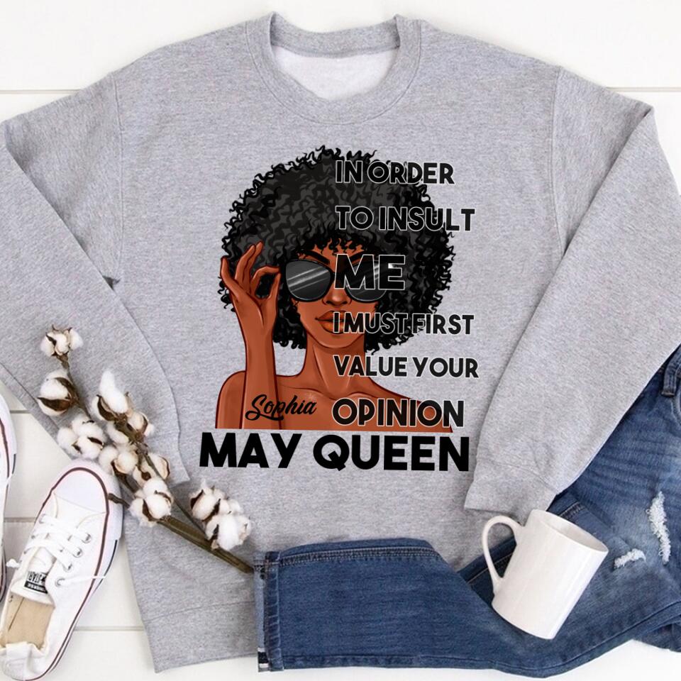 May Birthday Shirt, Custom Birthday Shirt, Queens Born In May, May Birthday Gifts, May Shirts For Woman