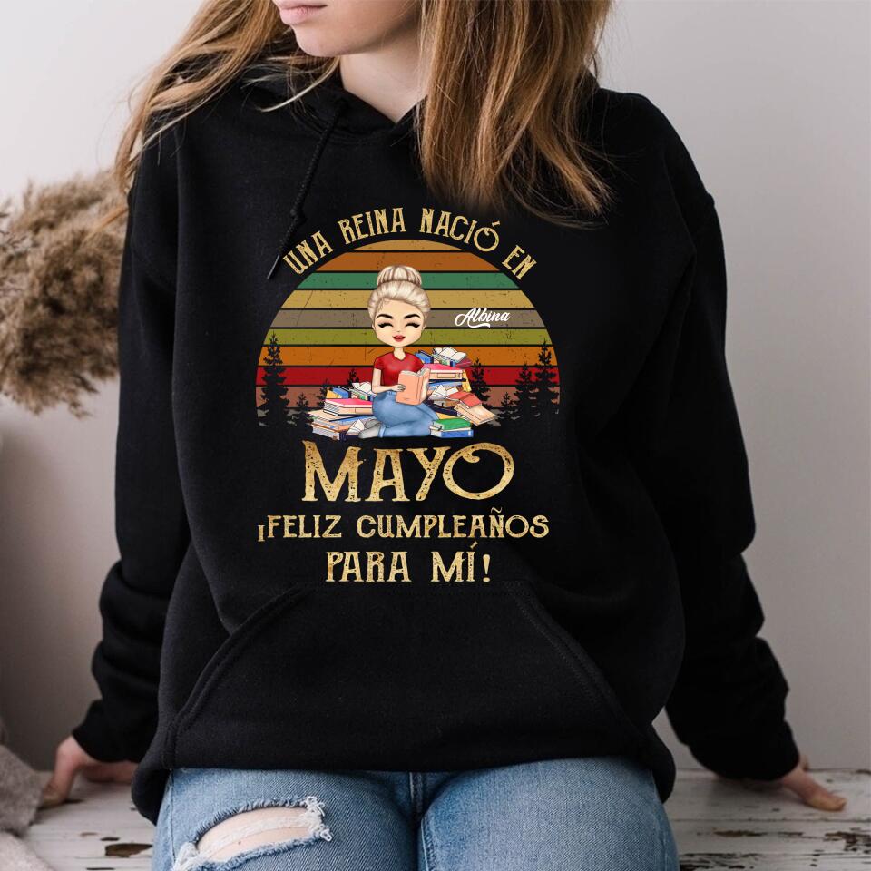 Camisa De Cumpleaños De Mayo, Camisa De Cumpleaños Personalizada, Reinas Nacidas En Mayo, Regalos De Cumpleaños De Mayo, Camisas De Mayo Para Mujeres