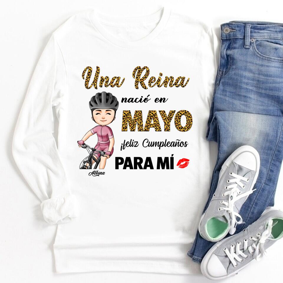 Camisa De Cumpleaños De Mayo, Camisa De Cumpleaños Personalizada, Reinas Nacidas En Mayo, Regalos De Cumpleaños De Mayo, Camisas De Mayo Para Mujeres