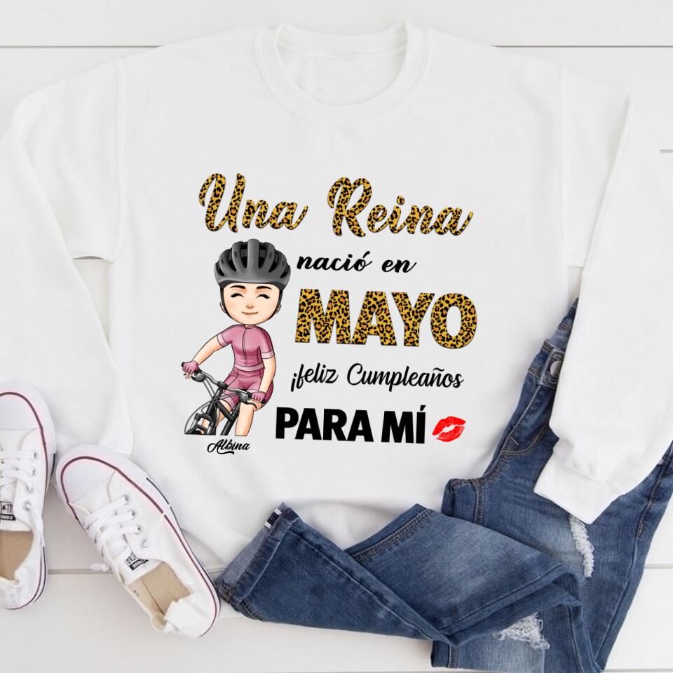 Camisa De Cumpleaños De Mayo, Camisa De Cumpleaños Personalizada, Reinas Nacidas En Mayo, Regalos De Cumpleaños De Mayo, Camisas De Mayo Para Mujeres