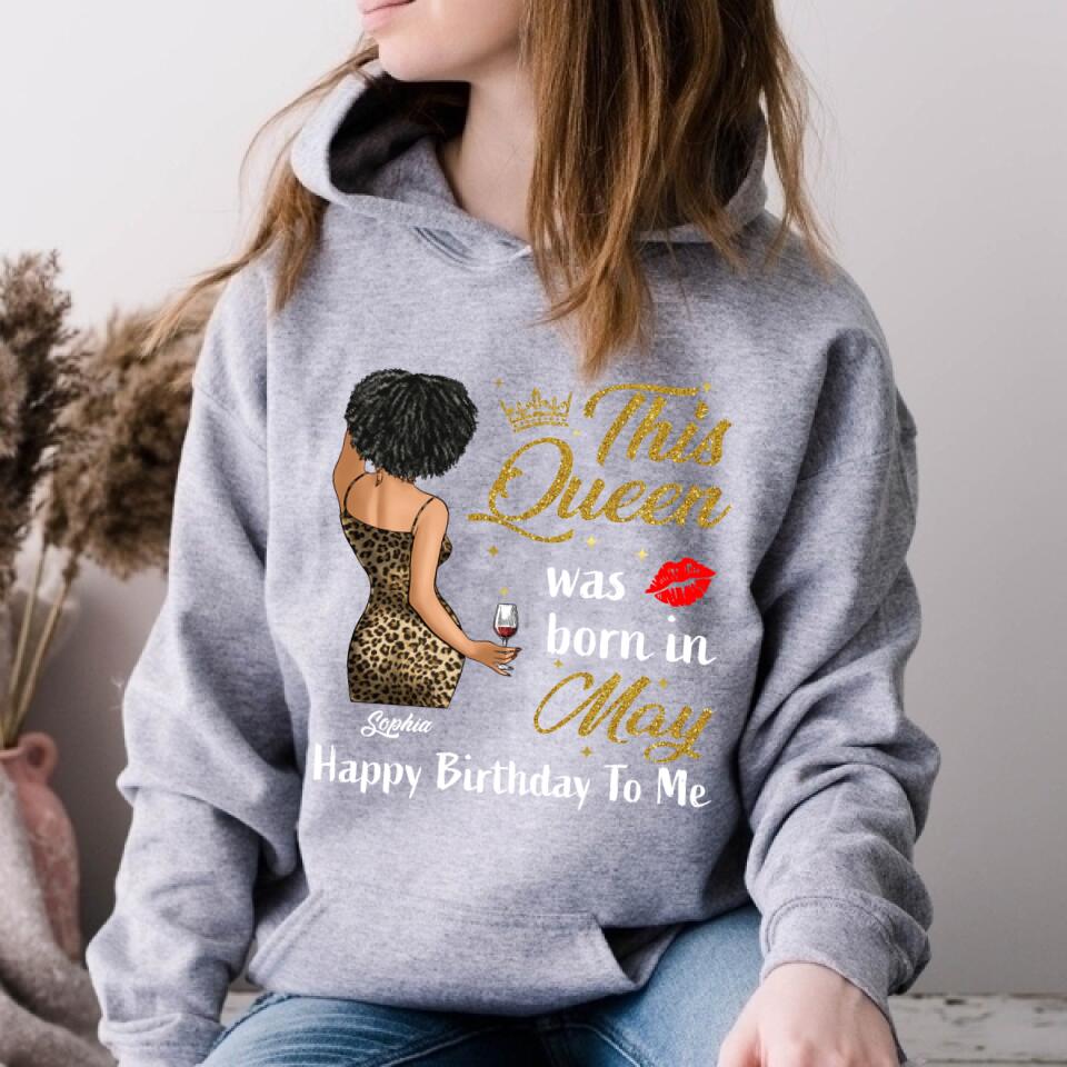 May Birthday Shirt, Custom Birthday Shirt, Queens Born In  May, May Birthday Gifts,  May Birthday Gifts