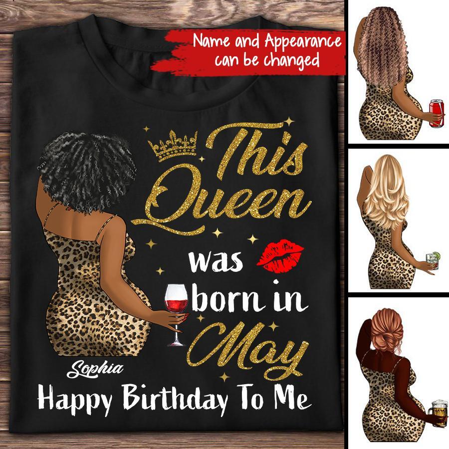 May Birthday Shirt, Custom Birthday Shirt, Queens Born In  May, May Birthday Gifts,  May Birthday Gifts