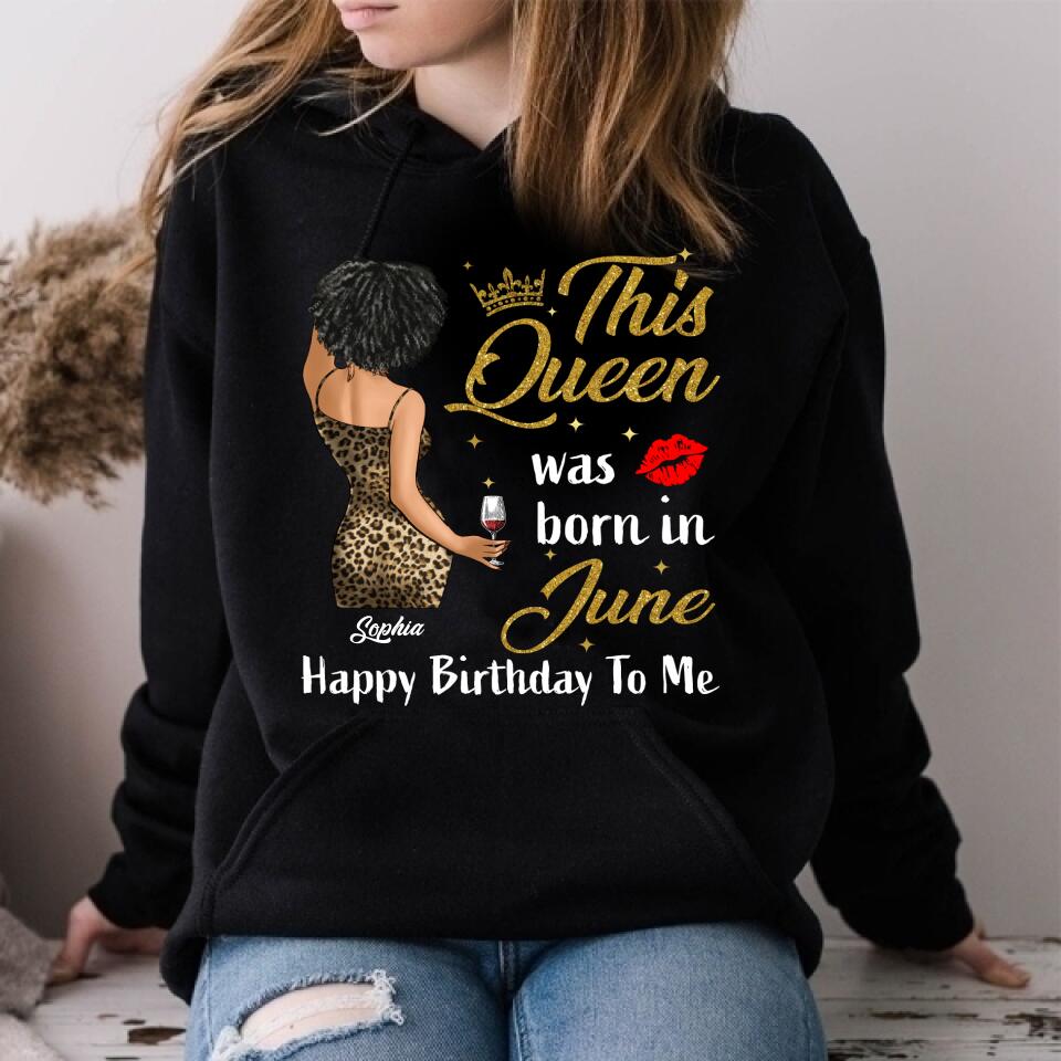 June Birthday Shirt, Custom Birthday Shirt, Queens Born In June, June Birthday Shirts For Woman, June Birthday Gifts
